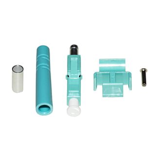 Link LKCLC3MM connector fibre optic LC multimode OM3 duplex pack of 100 connectors with cable clips for duplex