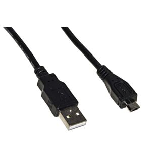 Link LKCM30 USB cable 2.0 - micro USB B in copper for charging and changeover data smartphone and tablets 3 m, black