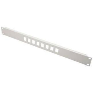 Link LKCOP11 pannello patch 19" vuoto in metallo per 8 keystone jack grigio chiaro