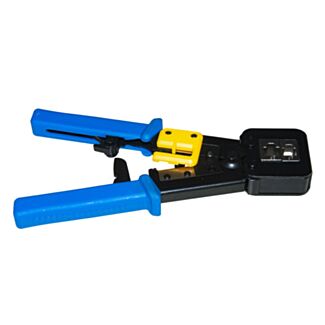 Link LKCRIMP2 pliers for connectors 6-8 pin with cable pass-through with wire stripper front