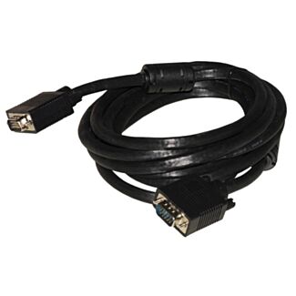 Link LKCVGA18HD VGA cable monitor 15 pin male/male 1.80 m with ferrite with 15 wires connected, black