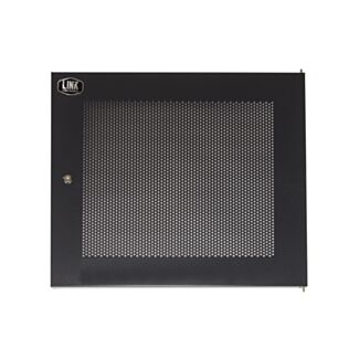 Link LKDOOR12UFN perforated metal door with lock for cabinet Link 12U LK 1912unf black
