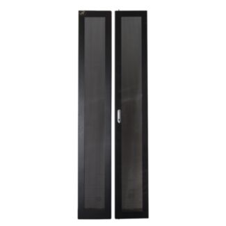 Link LKDOOR42IK door metal perforated black 2 doors for cabinets Link 42U width 600 mm with lock