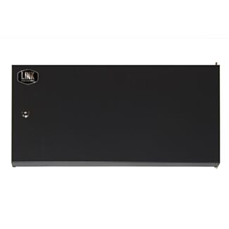 Link LKDOOR6UEN porta chiusa in metallo pieno con serratura per armadio Link 6U LK1906UNF nero