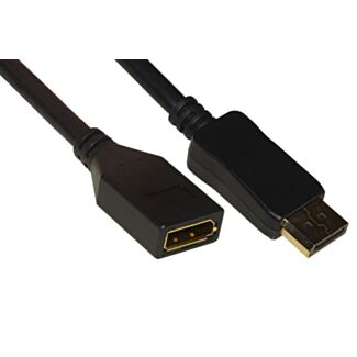 Link LKDP10MF extension cable DisplayPort male/female gold-plated contacts 4k60 Hz 21.6gbs 1 m