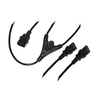Link LKIECX2 power cable plug VDE-IEC male double outlet VDE-IEC female (splitter) 1.7 m