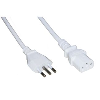 Link LKIT18B power cable Italian three-pin plug 10A. for computer, printers 1.8 m white