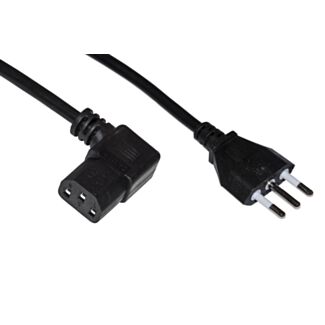 Link LKIT18D power cable Italian three-pin plug 10A - outlet 90° IEC 1.8 m