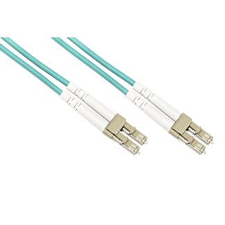 Link LKLCLC35005 fibre optic patch cable LC-LC, multimode, duplex, OM3, 50/125, 0.5 m