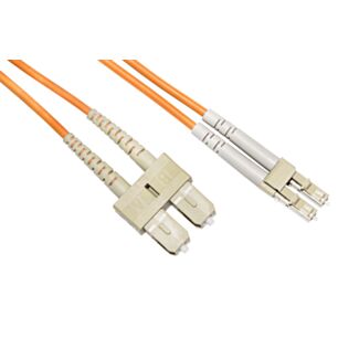 Link LKLCSC2502 fibre optic patch cable LC-SC, multimode, duplex, OM2, 50/125, 2 m