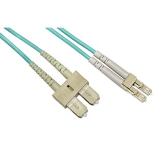 Link LKLCSC3510 fibre optic patch cable LC-SC, multimode, duplex, OM3, 50/125, 10 m