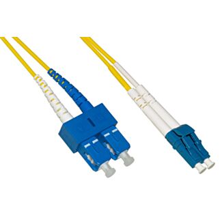 Link LKLCSC901B fibre optic patch cable LC-SC, single-mode, duplex, 9/125, bend insensitive, LSZH, 1 m