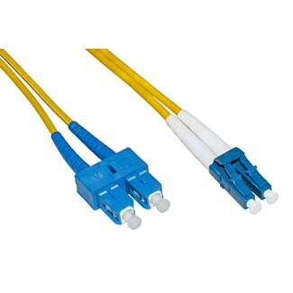 Link LKLCSC910 fibre optic patch cable LC-SC, single-mode, duplex, 9/125, 10 m