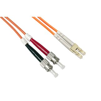 Link LKLCST2550 fibre optic patch cable LC-ST, multimode, duplex, OM2, 50/125, 50 m