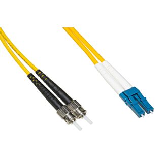 Link LKLCST901 fibre optic patch cable LC-ST, single-mode, duplex, UPC, 1 m