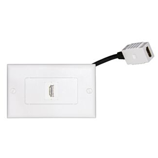 Link LKLOR03 placca mod 503 con connettori HDMI femmina/femmina con cavetto cm 14