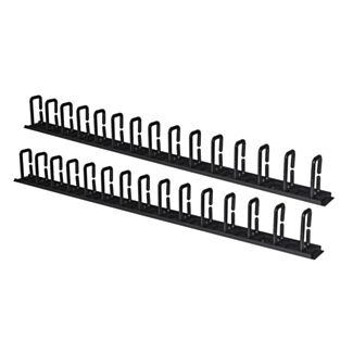 Link LKORG1UV coppia passacavi verticali 1U cm altezza 86,5 nero