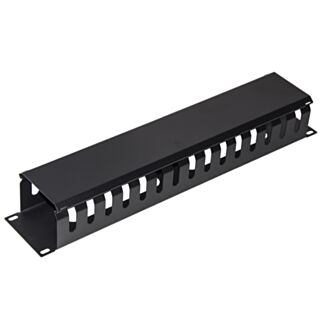 Link LKORG2UD pannello guidacavi per armadi rack 19" 2U a gabbia nero 483x88x70 mm in metallo