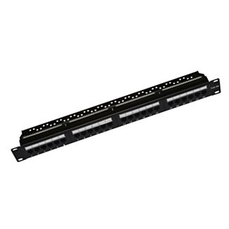 Link LKP5E24U pannello patch 19" non schermato UTP 24 porte 8 poli RJ45 per reti categoria 5e nero