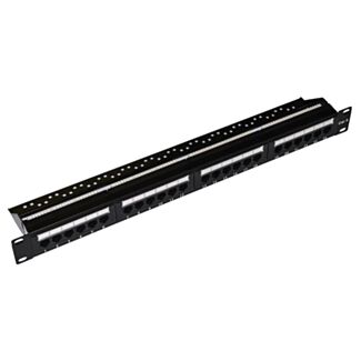 Link LKP624U pannello patch 19" non schermato UTP 24 porte 8 poli RJ45 per reti categoria 6 nero