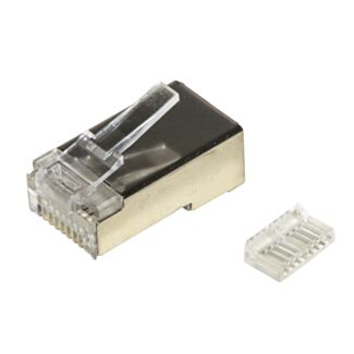 Link LKPL85IS pack of 100 connectors 8 pin CAT 5E shielded RJ45 with insert for cable flexible
