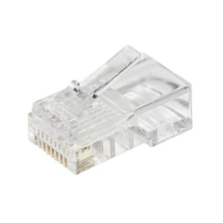 Link LKPL85R pack of 100 connectors 8 pin CAT 5E UTP unshielded RJ45 for cable solid