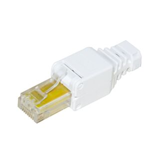 Link LKPL85T connector 8 pin CAT 5E UTP unshielded RJ45 toolless male for cable solid/flexible