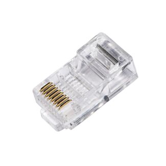 Link LKPL8650U pack of 100 connectors 8 pin CAT 6 unshielded RJ45 gold-plated contacts 50 micron for cable flexible data and POE