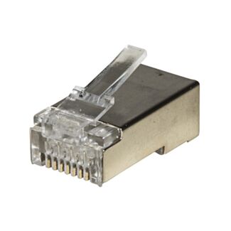 Link LKPL86P pack of 100 connectors 8 pin CAT 6 shielded RJ45 for cable solid