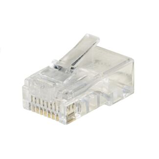 Link LKPL86R pack of 100 connectors 8 pin CAT 6 UTP unshielded RJ45 for cable solid