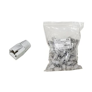 Link LKPL8G8 pack of 100 connector boots 8 mm for plug RJ45 8 pin cable CAT 5E-6-7 grey
