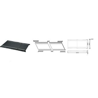 Link LKRIP1000 ripiano allungabile da 560 a1023 mm per armadi rack 19" fino a 1000 mm colore grigio chiaro