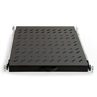 Link LKRIP570EN ripiano universale per armadio rack 19" estraibile su binari telescopici 1 unità nero 570 mm