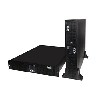 Link LKRT1KS 19" rack online UPS 1000 VA / 1000 W, pure sine wave, 4 IEC outlets, SNMP slot