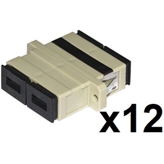 Link LKSCD212 pack of 12 fibre optic adapters SC/SC multimode duplex OM2