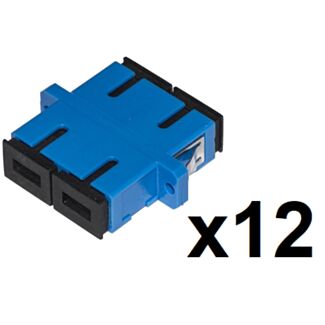 Link LKSCDS12 pack of 12 fibre optic adapters SC/SC single-mode duplex