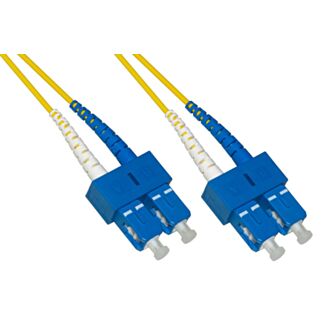 Link LKSCSC901B fibre optic patch cable SC-SC, single-mode, duplex, 9/125, bend insensitive, LSZH, 1 m