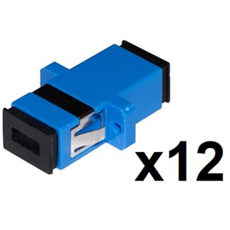 Link LKSCSS12 pack of 12 fibre optic adapters SC/SC single-mode simplex UPC