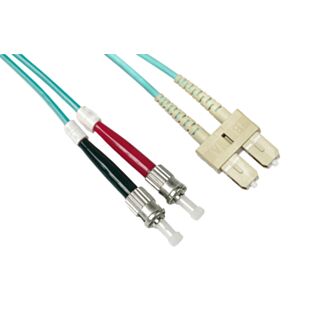 Link LKSCST3502 fibre optic patch cable SC-ST, multimode, duplex, OM3, 50/125, 2 m