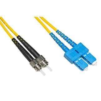 Link LKSCST910 fibre optic patch cable SC-ST, single-mode, duplex, UPC, 10 m
