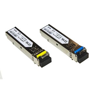 Link LKSFPLC1315 pair modules mini-GBIC (SFP) single-mode LC simplex tx1310nm-rx1550nm 1.25 Gbps with DDM 20 km