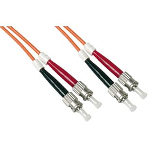 Link LKSTST2503 fibre optic patch cable ST-ST, multimode, duplex, OM2, 50/125, 3 m