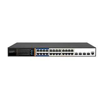 Link LKSWPOE24L3 switch of network 24 ports POE 400 W 4 ports SFP gigabit and UNA door console layer 3