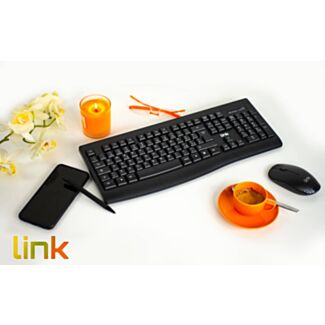 Link LKTAST03 kit keyboard Italian and mouse wireless black
