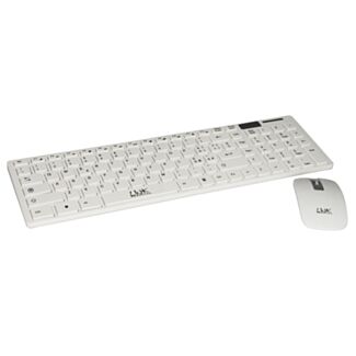 Link LKTAST06 keyboard Italian slim and mouse combo wireless white