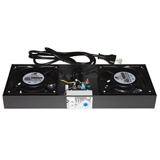 Link LKVENT2 module 2 fans with thermostat for rack cabinets wall-mount Link, black