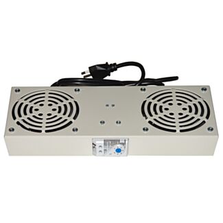 Link LKVENT2G module 2 fans with thermostat for rack cabinets wall-mount Link, grey