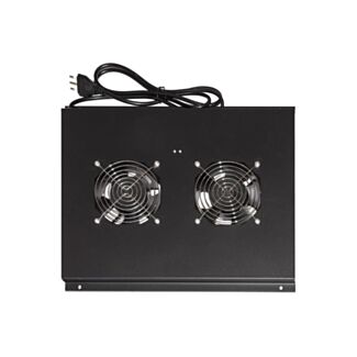 Link LKVENT60N modulo 2 ventole a soffitto con termostato colore nero per armadi 22/42U profondi 600 mm Link
