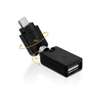 Link R10045 adapter rotatable USB female - micro USB male Delock