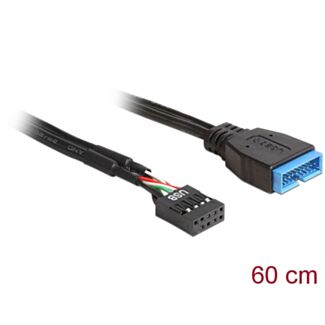 Link R10244 cable indoor IDC 10 pin female - USB 3.0 male cm 60